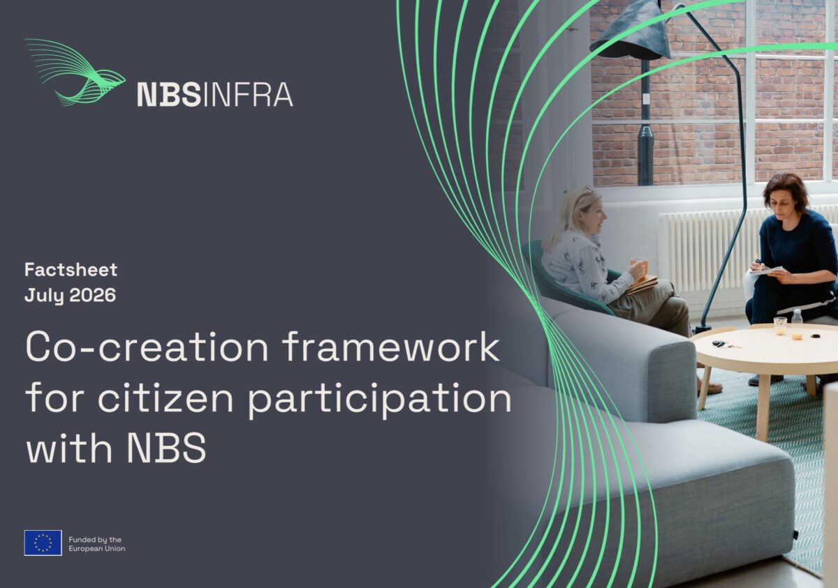 Co-creation framework for citizen participation with NBS